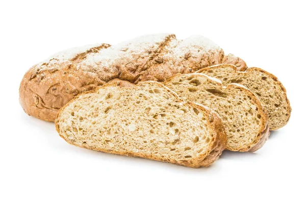 Produtos de padaria isolados sobre fundo branco — Fotografia de Stock
