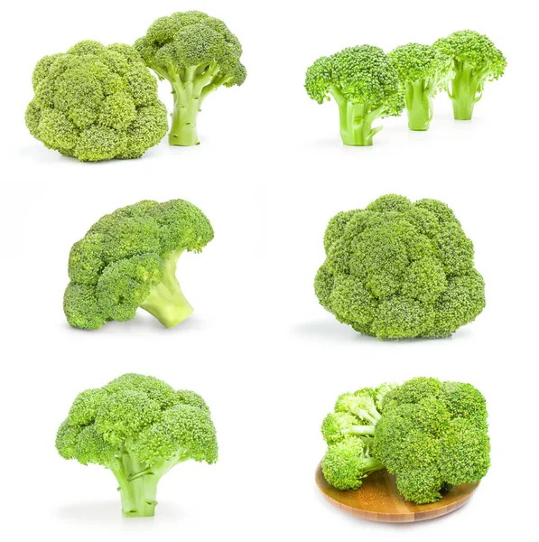 Collage de brocoli vert frais sur fond — Photo