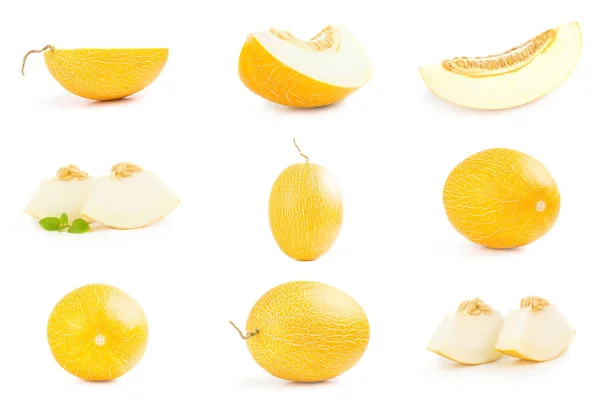 Skupina žlutý meloun — Stock fotografie