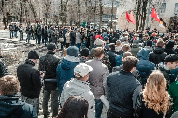 Penza, Rusland - 26 maart 2017: De rally van de corruptie van de macht — Stockfoto