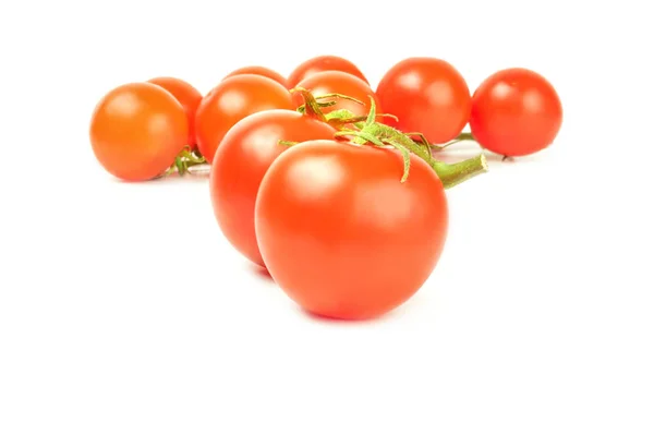 番茄樱桃上白色孤立 — 图库照片