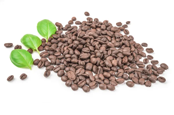 Hnědá káva izolovaných na bílém pozadí Vystřižení — Stock fotografie