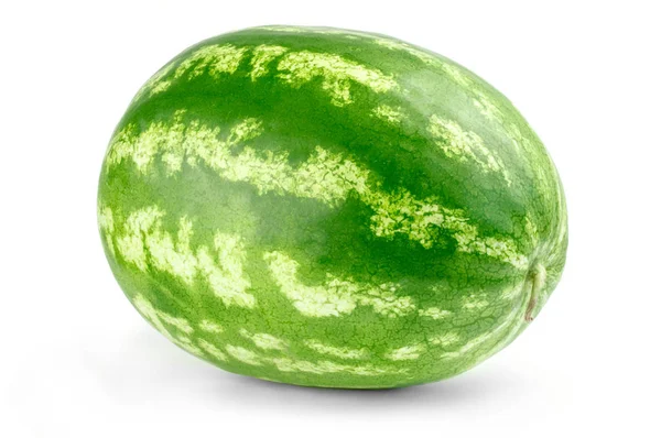 Ripe watermelon isolated on white background cutout — Stock Photo, Image