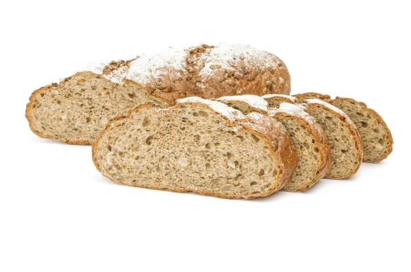 白地に分離したパン製品 — ストック写真