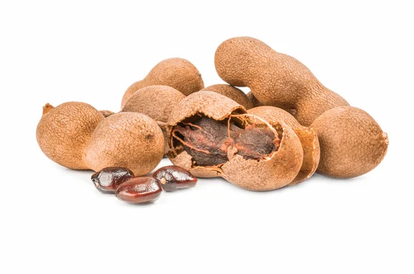 Tamarind isolated on white — Stock Photo, Image