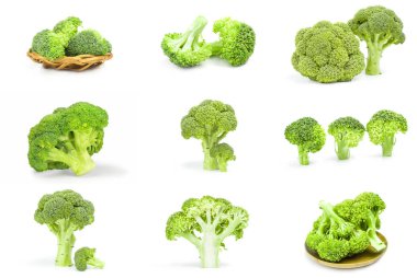 Bir set taze brokoli.