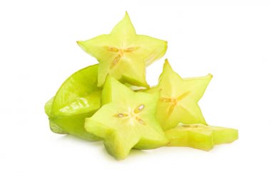 Bir beyaz arka plan kesme izole Carambole