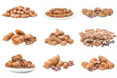 Demirhindi kolaj üzerinde bir beyaz arka plan kesme