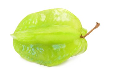 Carambolier üzerinde beyaz izole