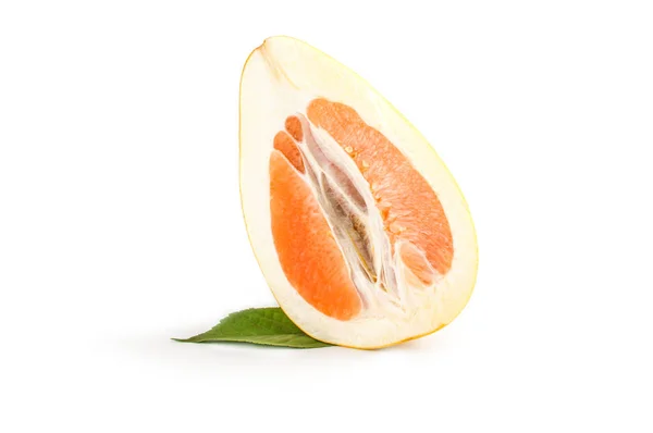 Grapefruit diisolasi pada potongan latar belakang putih — Stok Foto