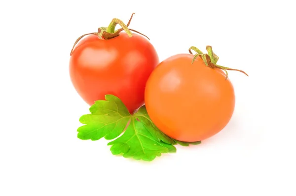 체리 토마토는 흰색 배경 위에 절연 — 스톡 사진