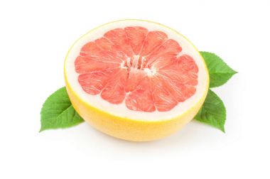 Bir beyaz arka plan kesme izole pomelo