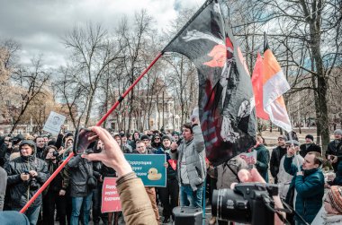 Penza, Rusya Federasyonu - 26 Şubat 2017: Penza insanlarda bozulması karşı birleştirmek