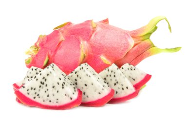 Bir beyaz arka plan kesme izole Pitahaya