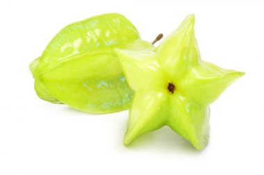 Star bir beyaz arka plan kesme izole meyve