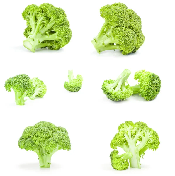 Collectie van broccoli kool — Stockfoto