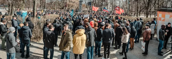 Penza, Rusya Federasyonu - 26 Şubat 2017: Penza halkı yolsuzluk hükümet liderleri ile beslenir — Stok fotoğraf