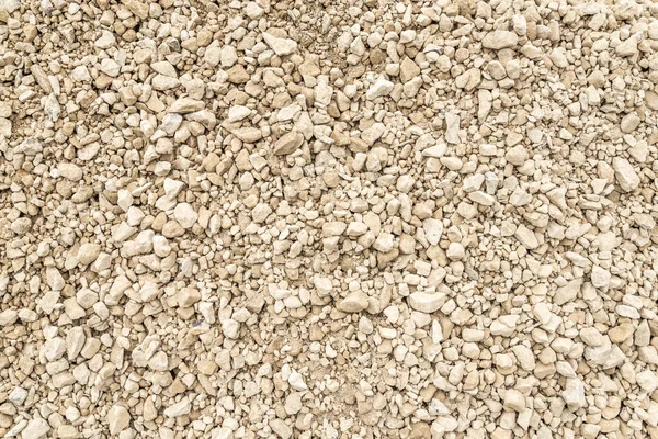 Light grey gravel texture, top view. — Stock Photo, Image