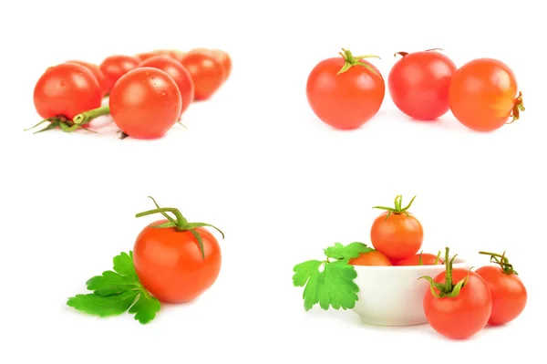 Gruppen av tomater körsbär — Stockfoto