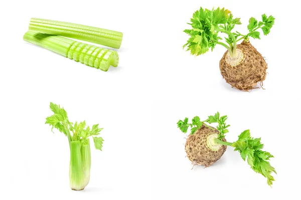 Sada celeru izolované na bílém pozadí výřezu — Stock fotografie