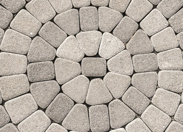 Utomhus golvet med cirkel kakel — Stockfoto