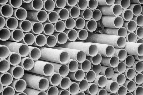 Asbestos pipes for drain in construction site. Texture for background. — Stock Photo, Image