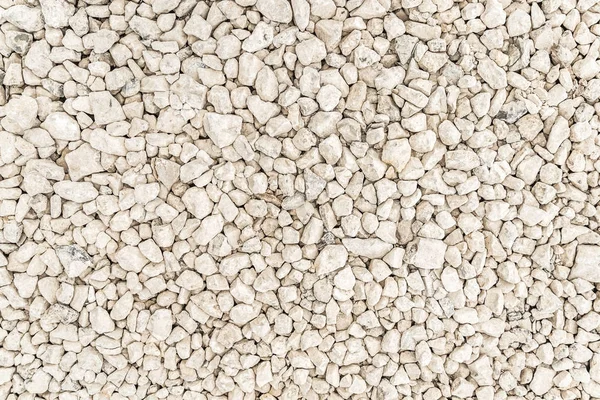 白い砂利床の背景 — ストック写真