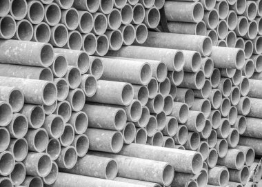 Asbest boru drenaj inşaat sitedeki için. Arka plan