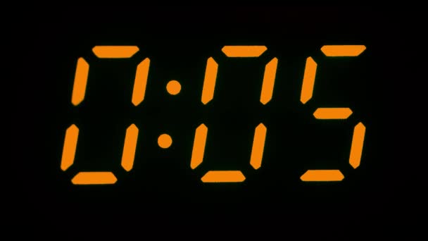 Digital clock count from zero to twenty-nine — Stock Video