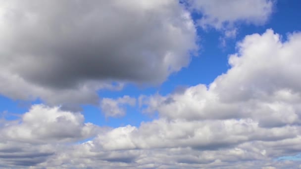 雲が空をゆっくりと動き — ストック動画