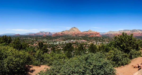 Vista da cidade de Sedona no Arizona — Fotografia de Stock