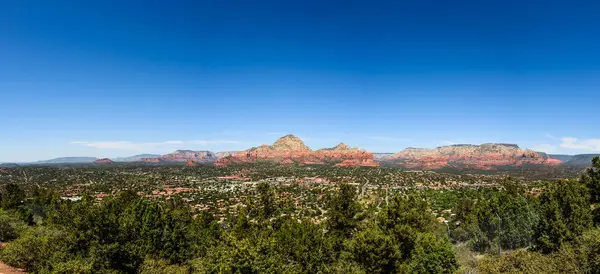 Vista da cidade de Sedona no Arizona — Fotografia de Stock