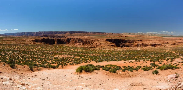 Wüste in der Nähe der Grand Canyon Hufeisenbiegung, page, arizona — Stockfoto