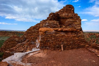 Antik kalıntıları. Wupatki Ulusal Anıt Arizona