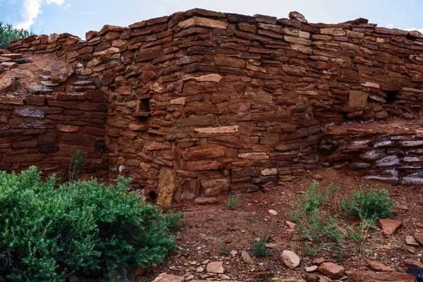 Antik duvar. Wupatki Ulusal Anıt Arizona — Stok fotoğraf