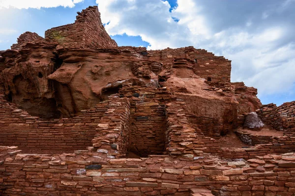 Antik kalıntıları. Wupatki Ulusal Anıt Arizona — Stok fotoğraf