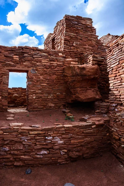 Antik kalıntılar Oda. Wupatki Ulusal Anıt Arizona — Stok fotoğraf