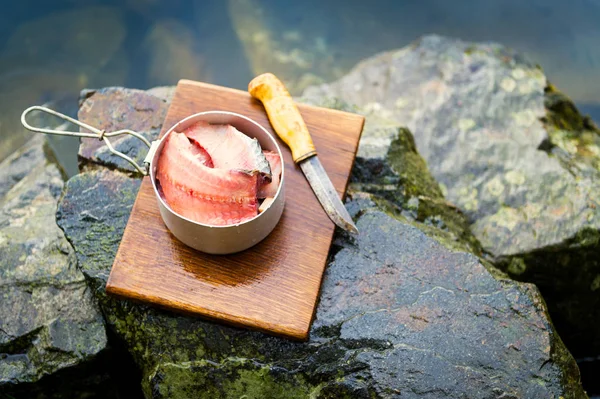 Freshly caught carp filleted and prepared for cooking — Stock Photo, Image