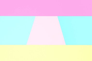 Pastel renkli kağıt doku minimalizm arka plan soyut. En az geometrik şekiller ve çizgiler pastel renklerde.
