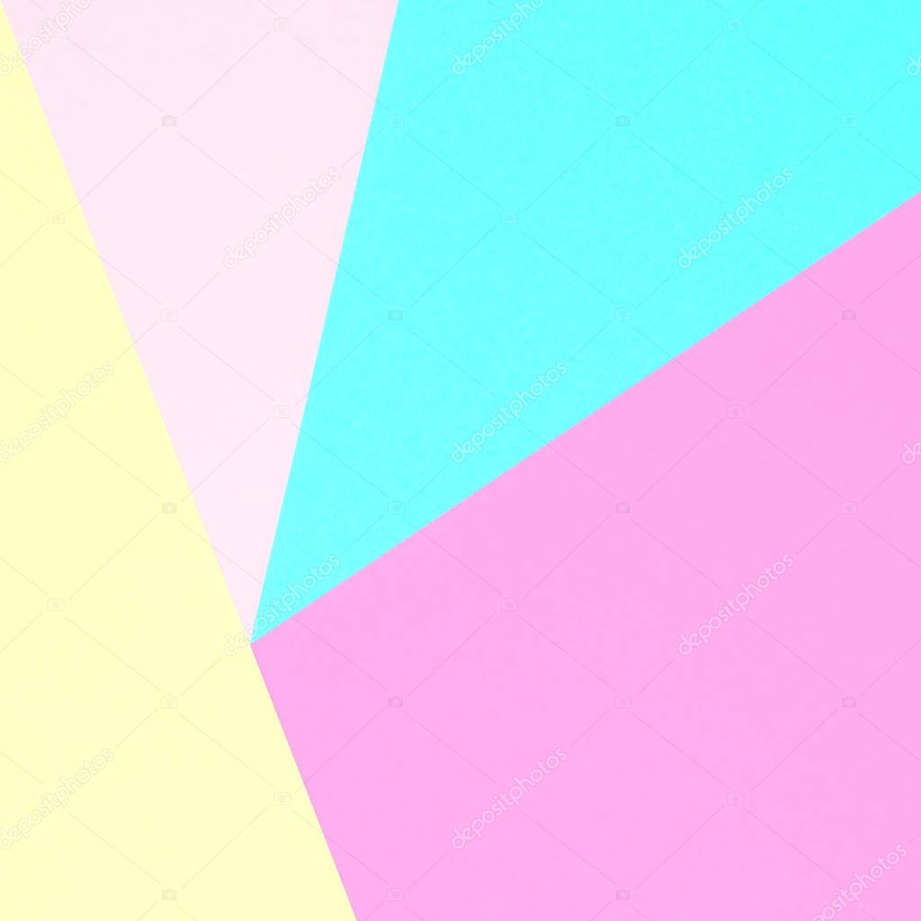 Abstract pastel colored paper texture minimalism background. Minimal geometric shapes and lines in pastel colours.