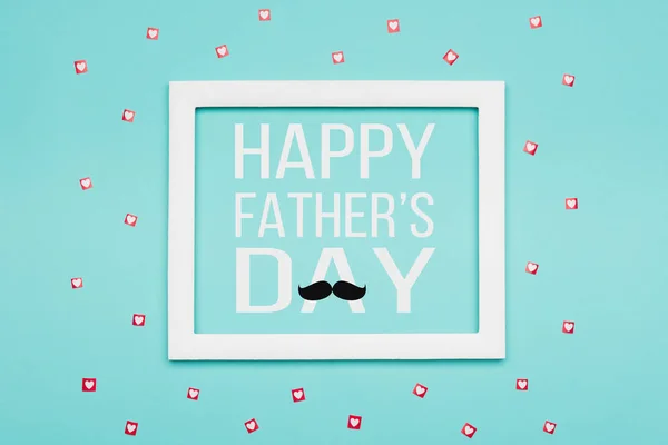 Happy Father Day Pastelowe Candy Kolory Tła Mieszkanie Świeckich Minimalizm — Zdjęcie stockowe