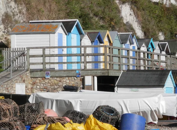 Cabanes de plage à deux niveaux — Photo