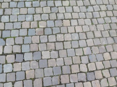 Kasaba meydanında Cobble Stones