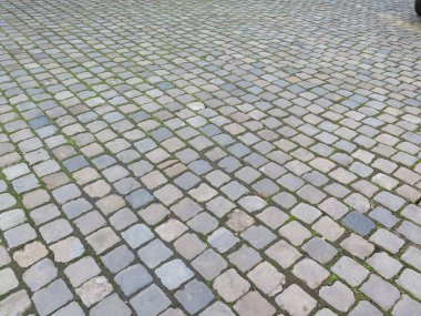 Kasaba meydanında Cobble Stones