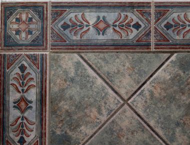 Köşe duvar karoları ile sınır