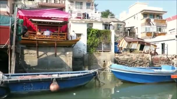 Tai Domovem Lidu Tanky Komunity Rybářů Kteří Stavěli Své Domy — Stock video