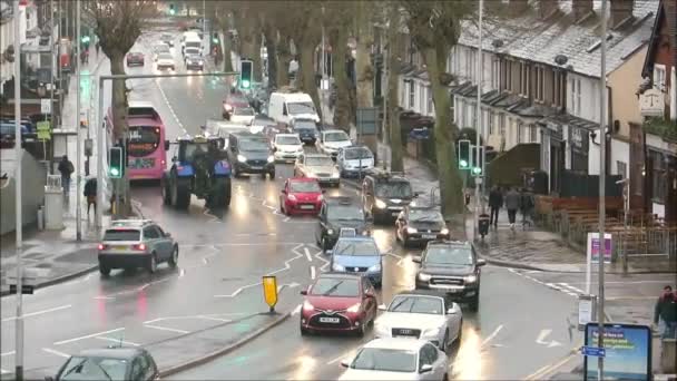 Reading Angleterre Mars 2020 Tôt Matin Heure Pointe Par Temps — Video