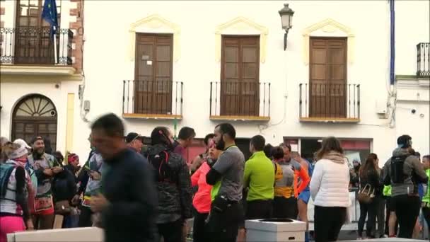 Alora Spain January 2020 More 750 Athletes Taking Part Fifth — Stock Video