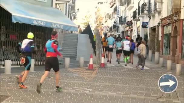 Alora Hiszpania Stycznia 2020 Ponad 750 Sportowców Biorących Udział Piątej — Wideo stockowe