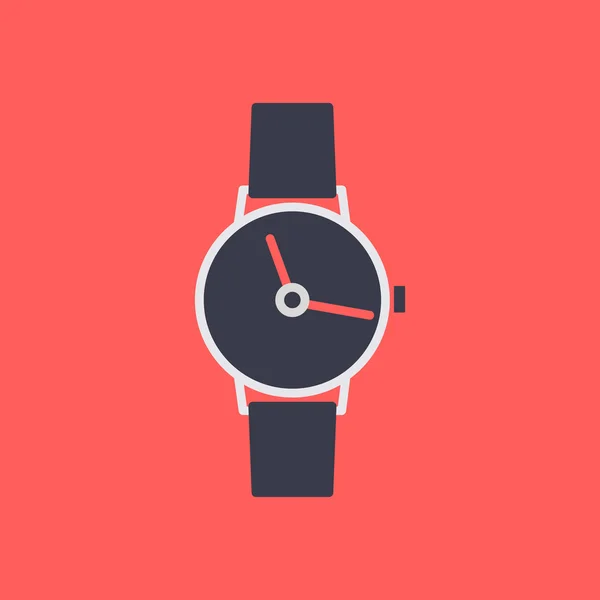 Icon wrist watch, vector illustration. — Stock Vector